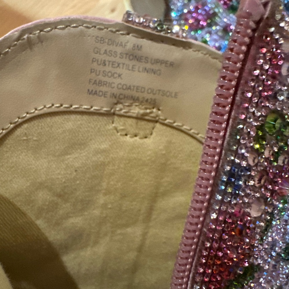 Brand New Betsey Johnson Rhinestone Cowboy Boots 🤠 - Picture 4 of 9